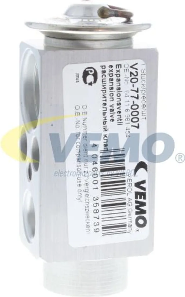 Valve d'expansion de clim VEMO V20-77-0009 compatible BMW E36 35mm