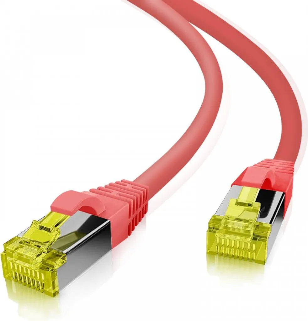 Cavo Patch Helos 118093 S/FTP Cat 6a Rosso | Ethernet 10Gbps Professionale