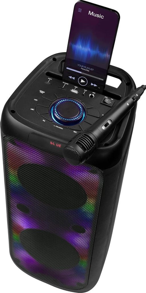 INTEMPO Bluetooth Karaoke Lautsprecher Produktbild 1