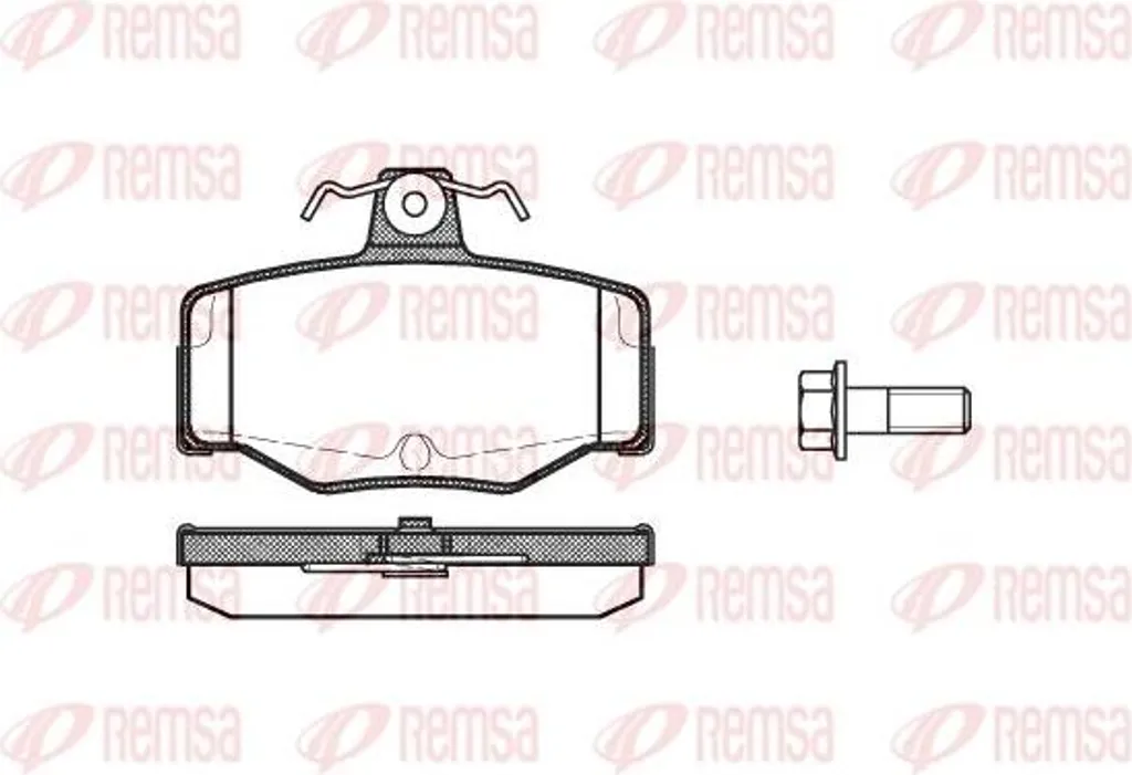 Plaquettes de frein REMSA 0343.00 haute endurance pour Almera Primera