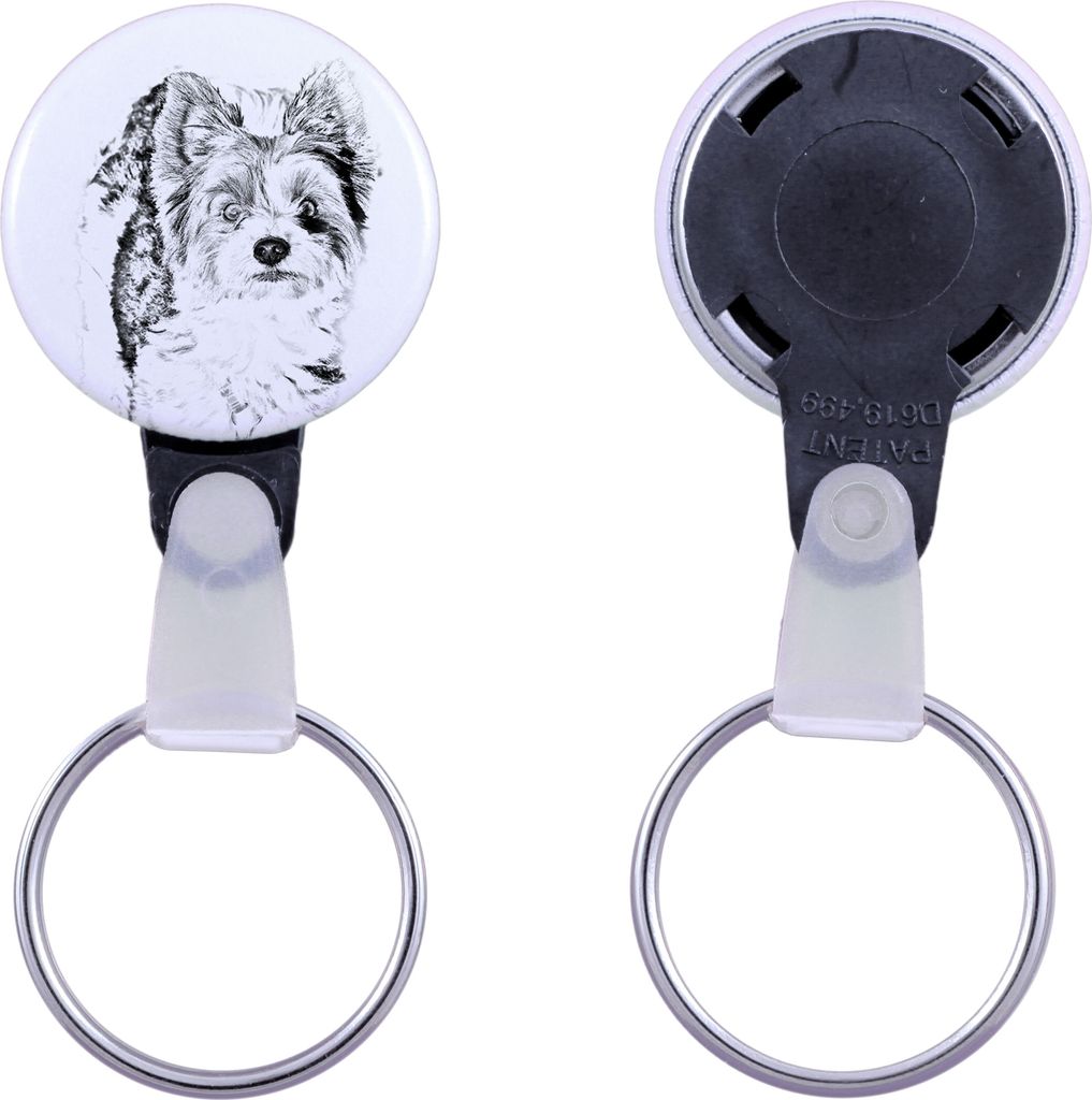 Biewer Terrier, Biewer Yorkshire Terrier - Schlüsselanhänger mit dem Bild eines Hundes, Anhänger mit dem eigenen Grafikdesign der Marke Art-Dog