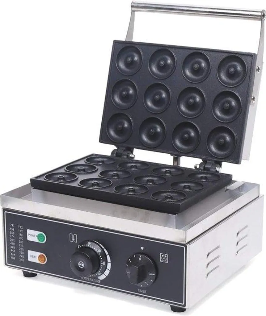 Machine à beignets antiadhésive 12 pièces avec cuisson homogène