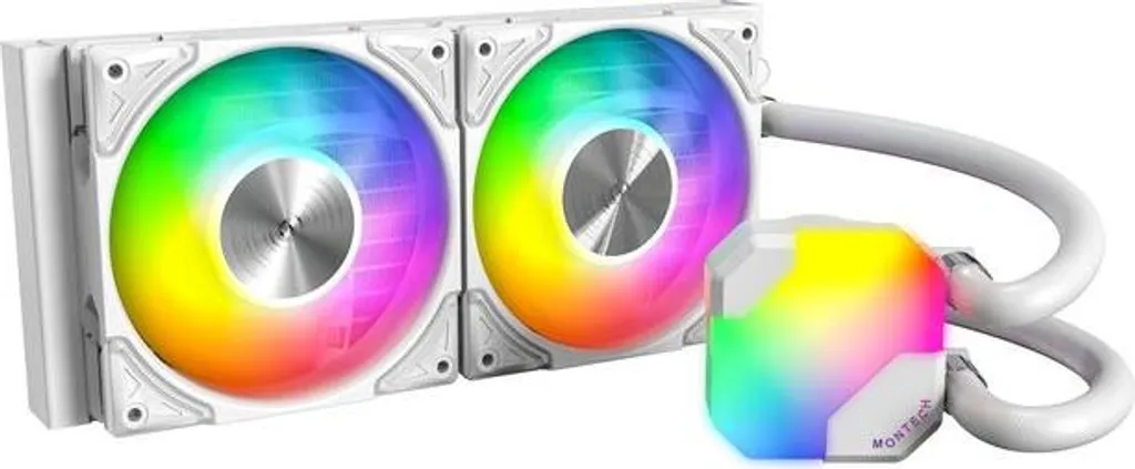 Watercooling ARGB Blanc MONTECH Hyper Flow avec Pompe Ultra Silencieuse