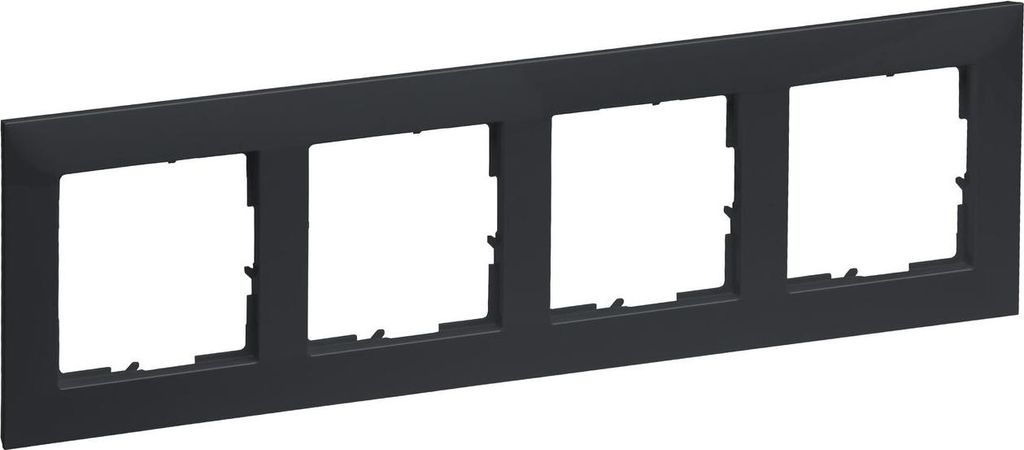 Legrand 765474 SEANO 4-fach Rahmen in der Farbausführung Anthrazit lackiert