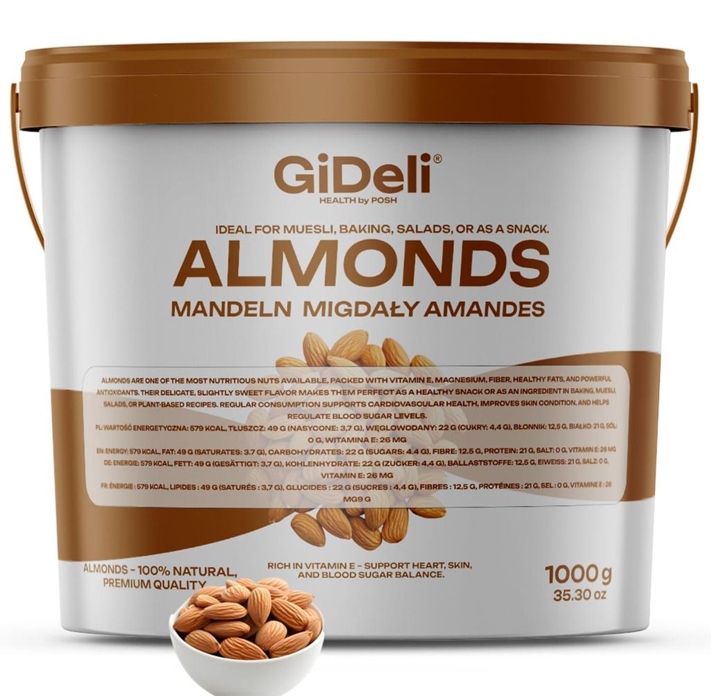 Mandorle 1 kg, naturali, non salate, crude, , con guscio Immagine del prodotto 