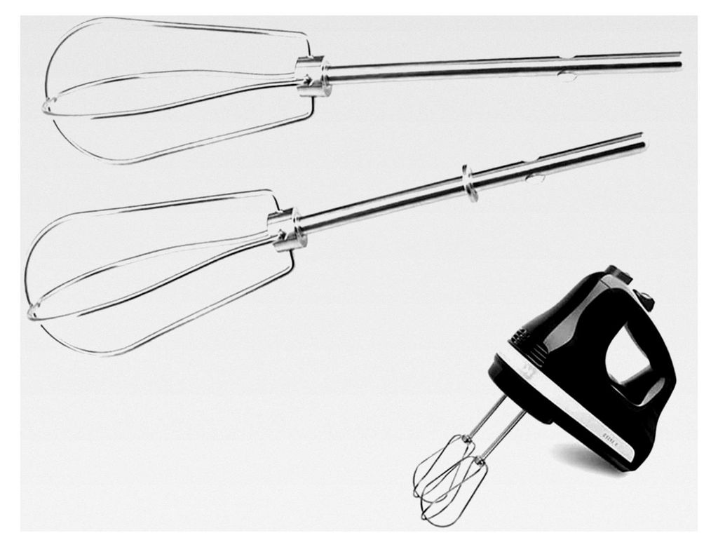 2 Stück Rührbesen für Handmixer, Ersatz Schneebesen aus Edelstahl für Küchenmaschinen