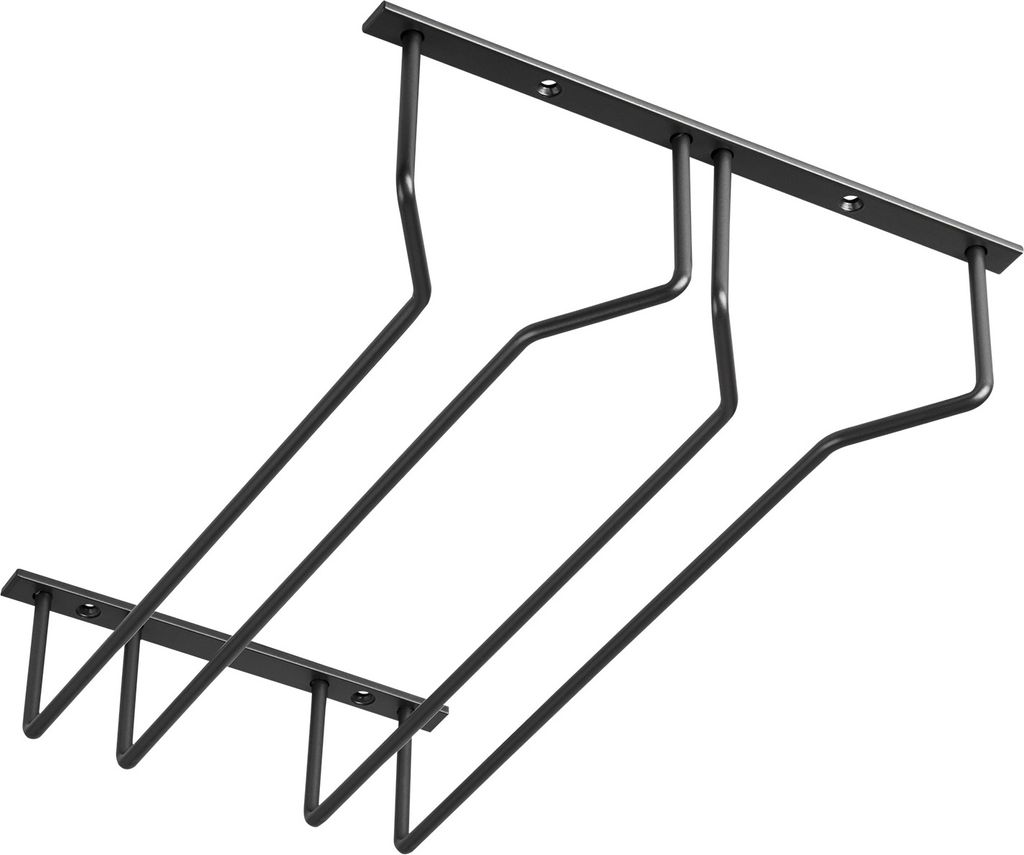 Gläserhalter für 2 Glasreihen 235 x 355 x 70 mm schwarz Halter für Weingläser Sektgläser Biergläser Weinglashalter von SOTECH