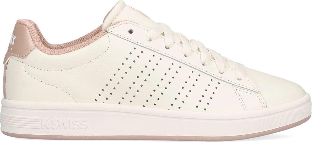 K-Swiss Court Base II sportlicher Schnürer Weiß in Gr. 40