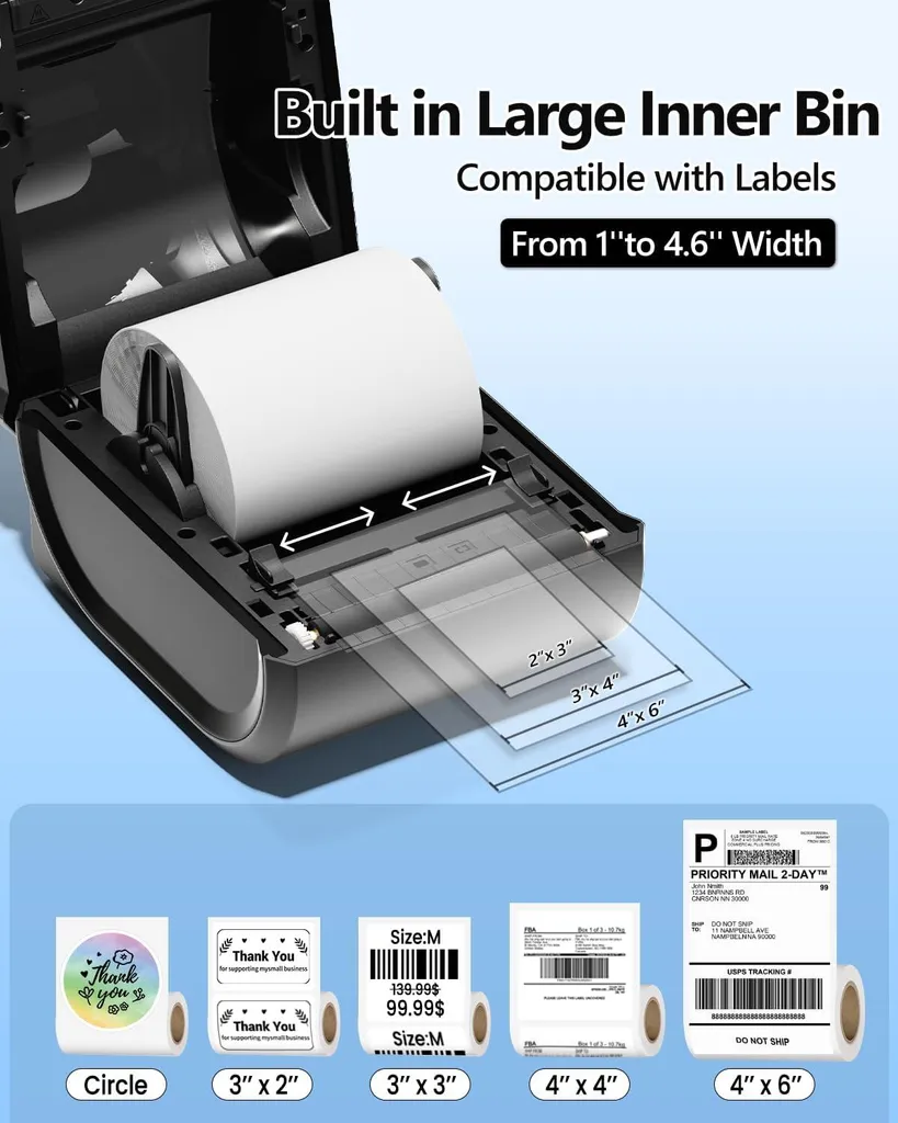 Imprimante de Codes-Barres Bluetooth Phomemo D520BT Sans Encre et Rapide - 3