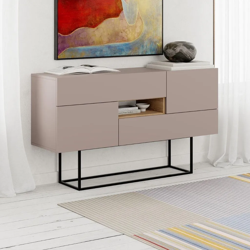 Buffet compact Titan : Rangez tout votre salon sans encombrer