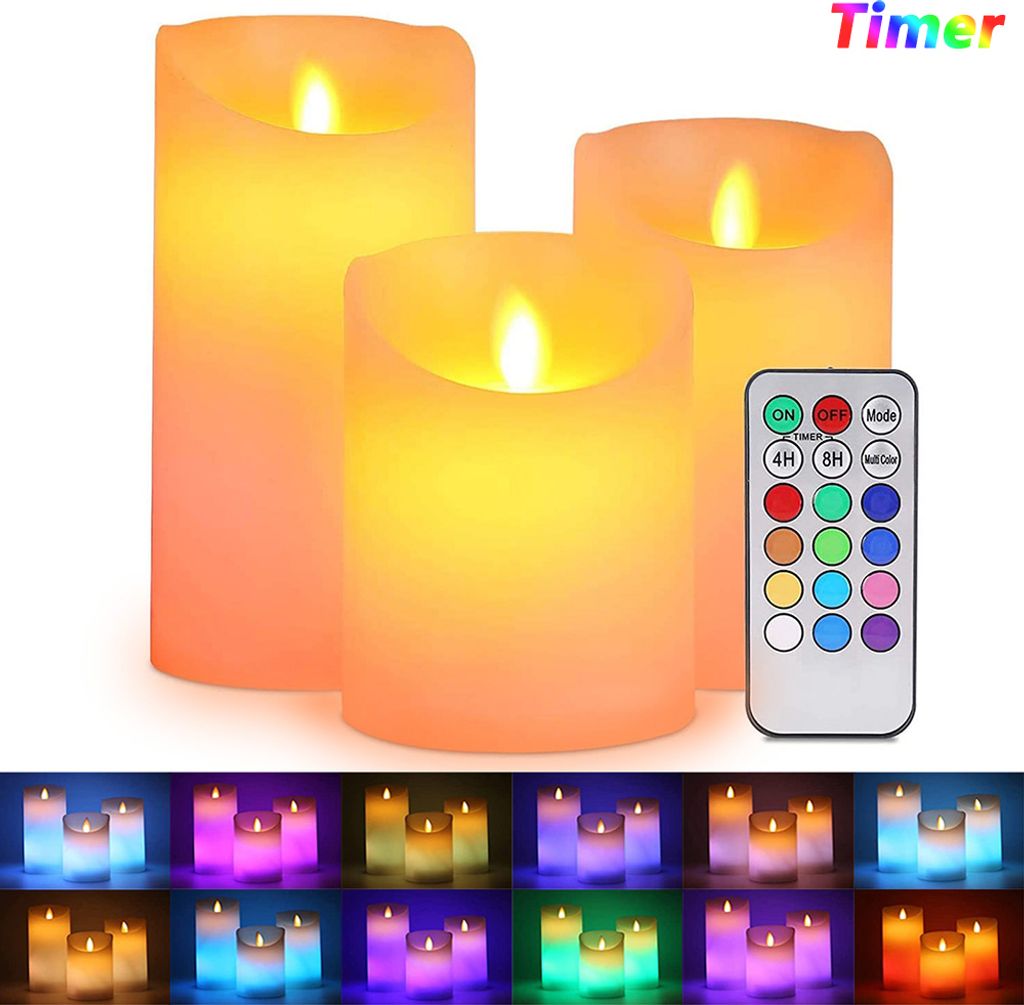 YARDIN LED Kerzen Mit Fernbedienung – 20 Stück, Dimmbar, Timer, Warmweiß, Für Weihnachtsbaum & Deko