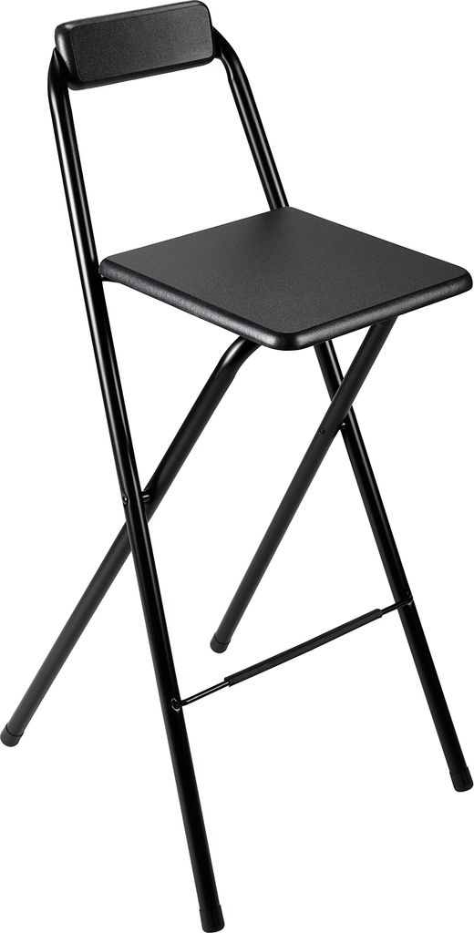 Bardi 4 x klappbare Barhocker für Bartable Schwarz - 100 Kg Produktbild 