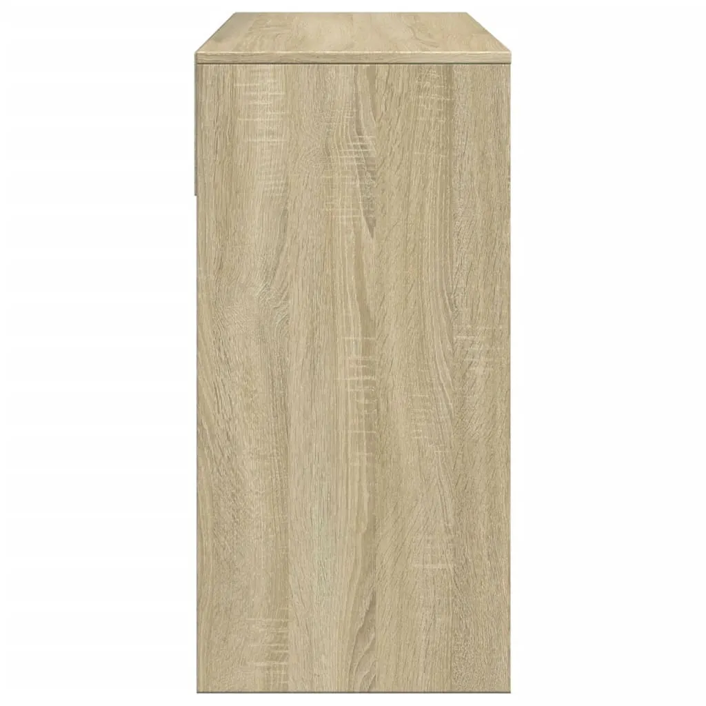 Toilette Trucco Rovere Sonoma 80x80 cm con Specchio | Design Scandinavo - 6