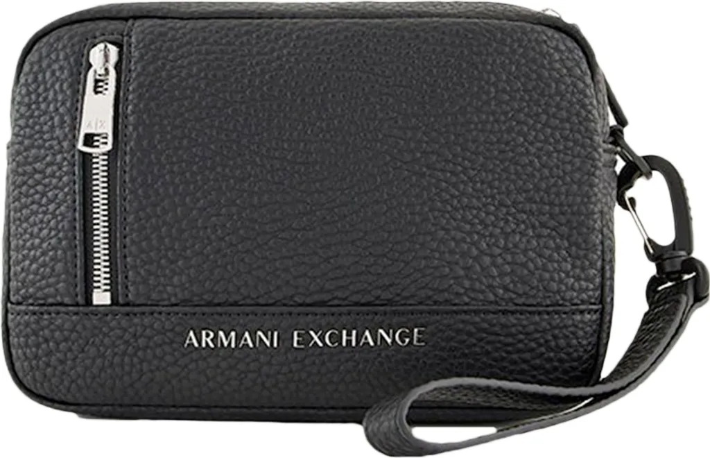 Polo Eagle Armani Exchange Bleu Marine en Maille Piquée Respirante