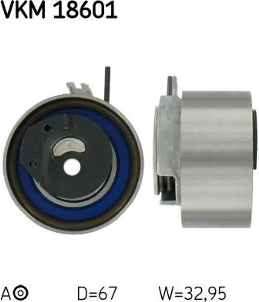 Rouleau tendeur robuste SKF VKM 18601 haute résistance thermique
