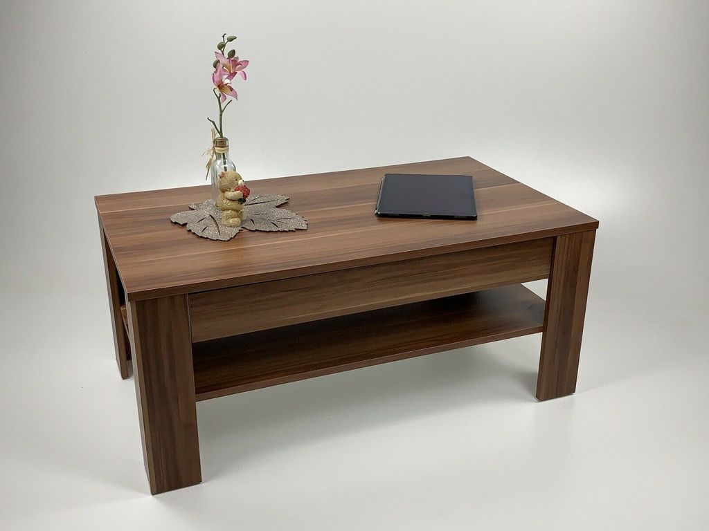 Möbel SD Couchtisch EWA mit Schubkasten Nussbaum Optik Produktbild 5