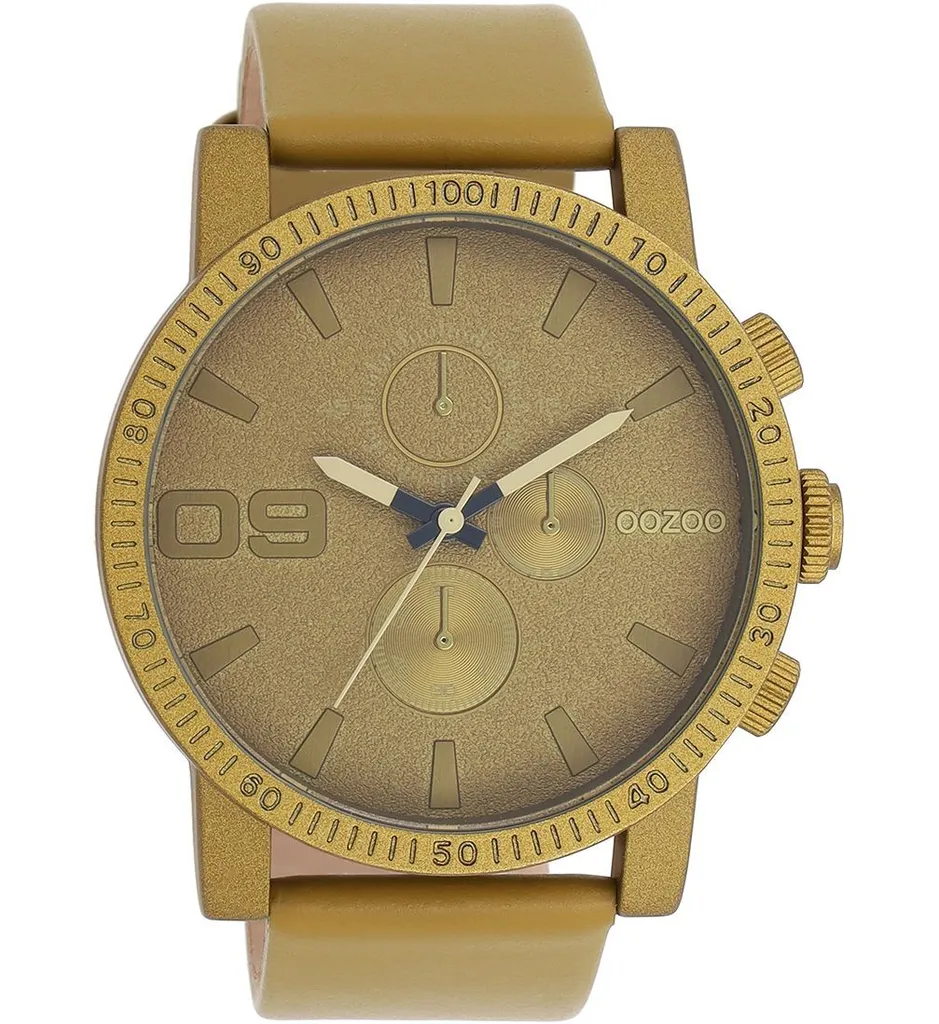 Orologio Analogico Oozoo UOC11217 Verde Oliva - Eleganza in Pelle
