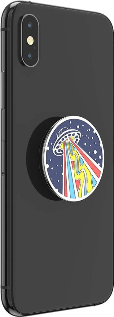 PopSockets support vidéo pour smartphone, poignée émail marine