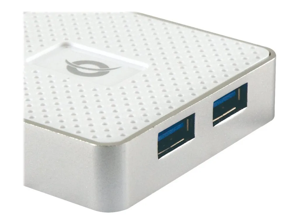 Hub USB 3.0 Conceptronic HUBBIES03W : Solution 4 Ports pour PC et Mac
