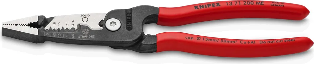 Pince multifonctions Knipex 200 mm noire atramentée profilé métrique