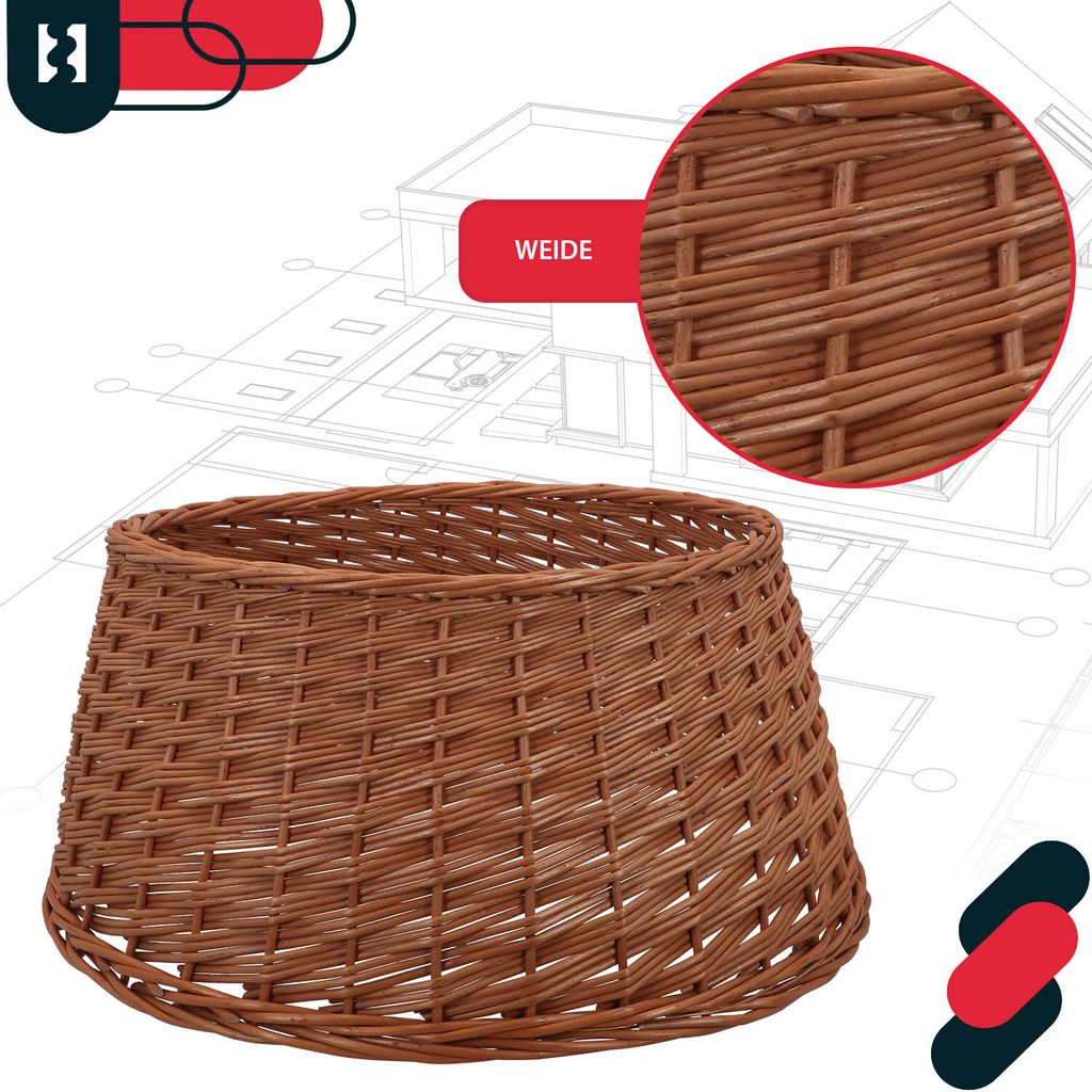 KOTARBAU® Sukně na vánoční stromek z vrby Ø 60 cm, stojan Obrázek produktu 7