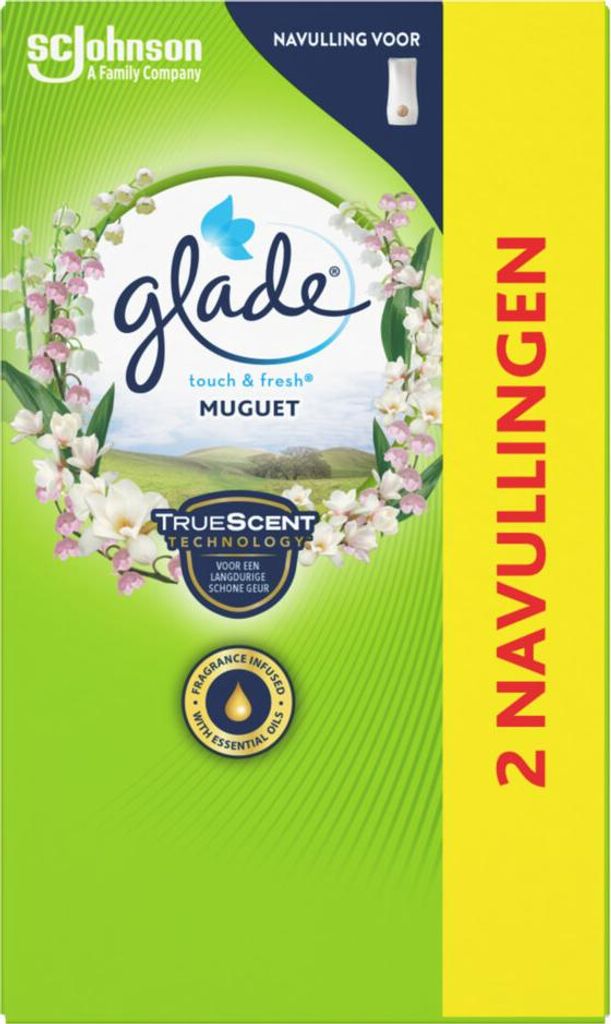 Glade - Touch & Fresh Nachfüller - Maiglöckchen - 2 × 10 ml - 1 Stück
