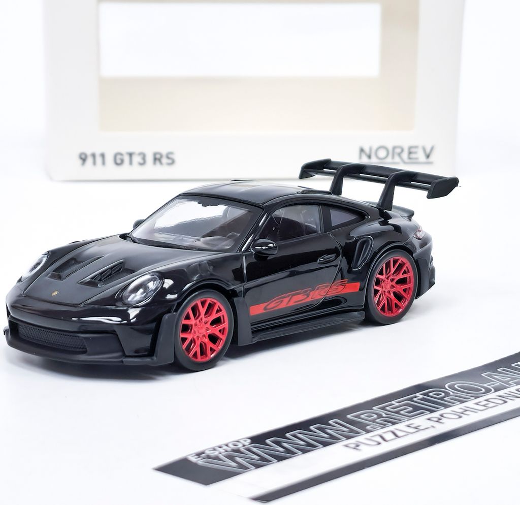 Porsche 911 GT3 RS 2022 nera/decorazione Norev 1:43 Immagine del prodotto 