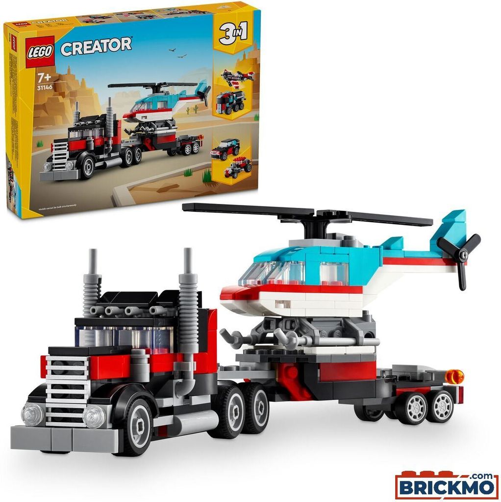 LEGO® Creator 31146 Nízky nakladač s vrtuľníkom Obrázok produktu 