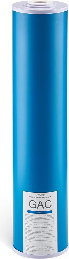 VEVOR Ersatzkartusche für den Wasserfilter für das ganze Haus, 115 x 507 mm GAC-Aktivkohle, Ersatzfilter für 3-stufiges Wasserfiltersystem, redu...