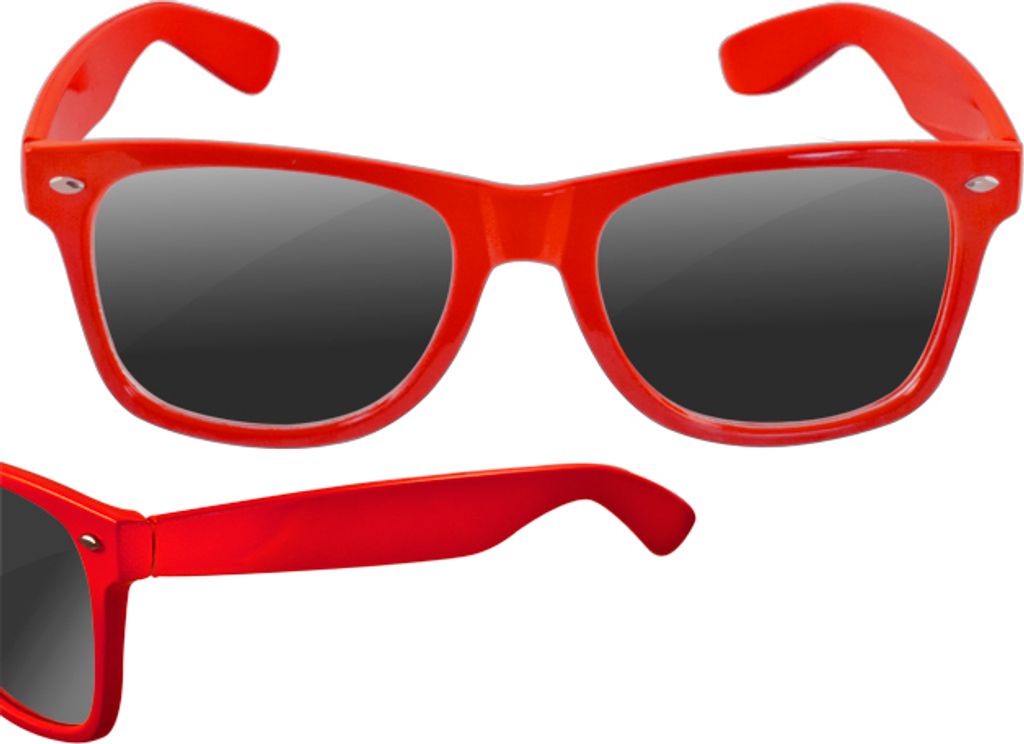 Sonnenbrille modisches Accessoires für Karneval, Mottoparty, rot