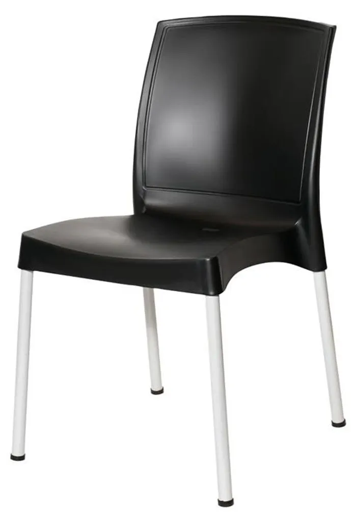Chaises d'appoint noires Bolero Elements : mobilier robuste facile à laver