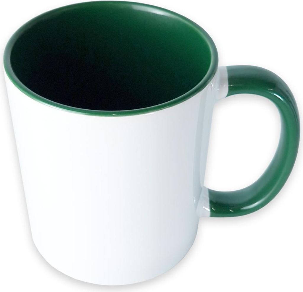 craftcut - Sublimationstasse BICOLOR in DARK GREEN - 11 Produktbild 