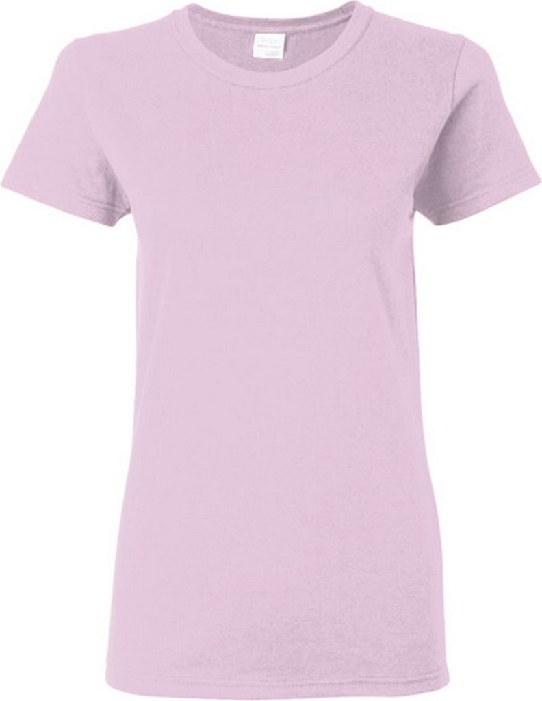 Gildan Damen T-Shirt, enganliegend BC2665 (S) (Helles Pink)