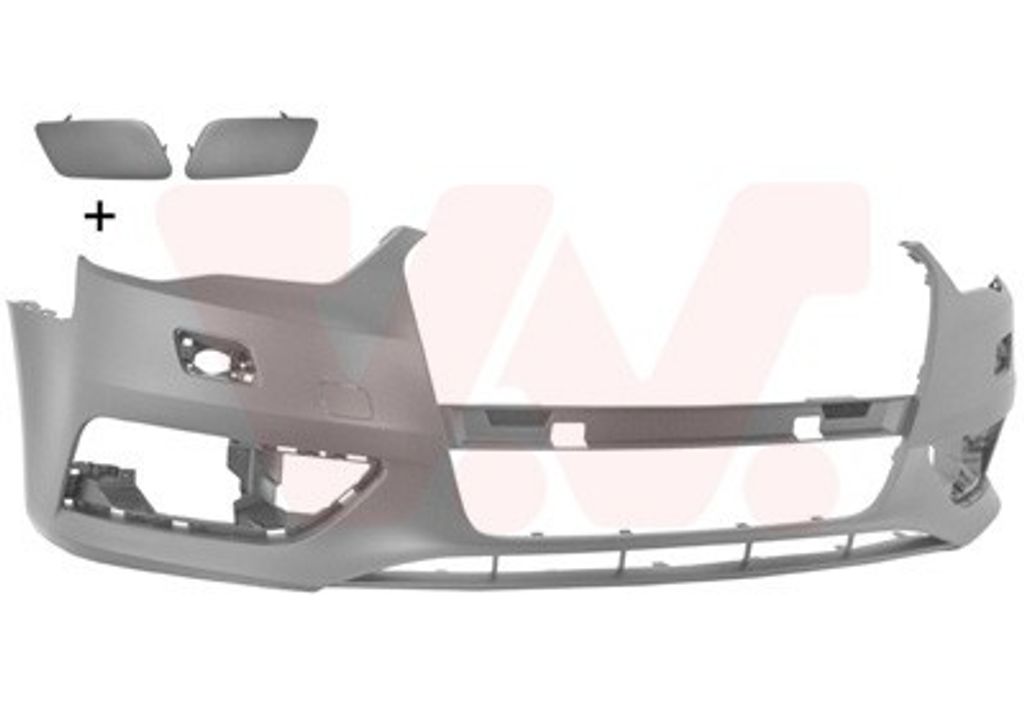 VAN WEZEL Stoßstange Stoßfänger für AUDI A3 Sportback (8VA, 8VF) Grundiert 0335576