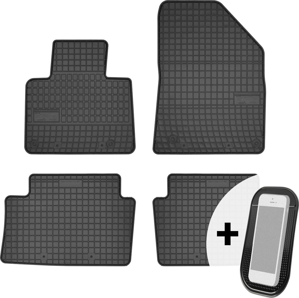 Gummimatten Auto Fußmatten Automatten Passgenau 4-teilig Set - passend für Citroen C5 III ab 2008