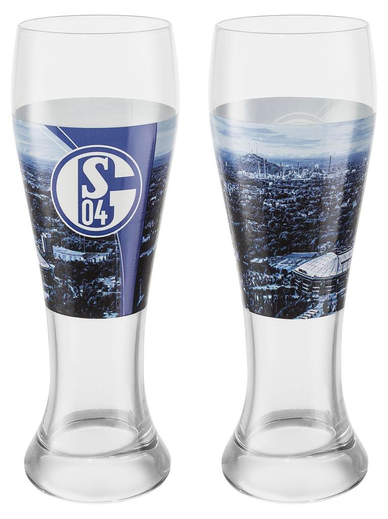 FC Schalke 04 Weizenbierglas 2er-Set Produktbild 