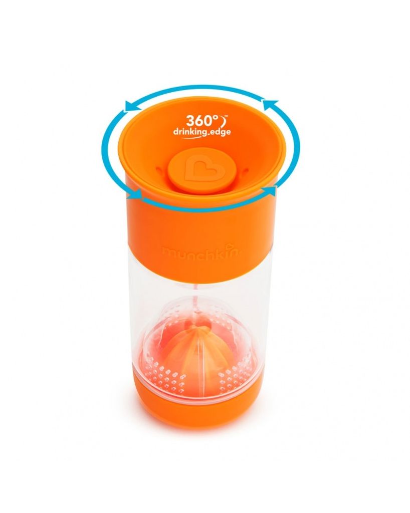 Munchkin 051782 Miracle 360 Fruit Infuser CUP 414ML 48M+ Baby-Becher