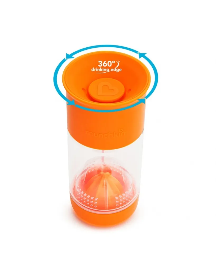 Munchkin 360 Tazza Infusore 414ml Arancione - Idratarsi con Gusto