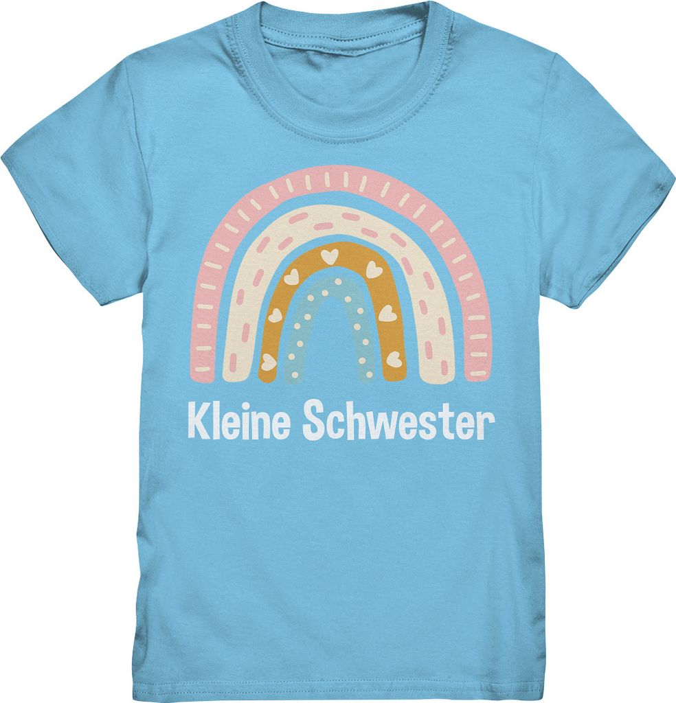Kleine Schwester Geschenk Regenbogen Kleine Schwester Shirt Produktbild 