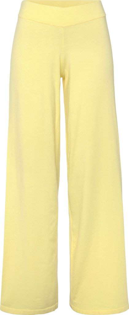 LASCANA Strickhose gelb Größe 40/42