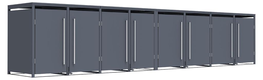 Westmann Pedura 8 Metall Mülltonnenbox mit Fußpedal 8x240 L Produktbild 
