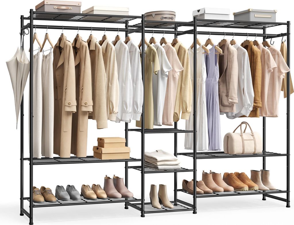 SONGMICS Kleiderständer, offener Kleiderschrank, Produktbild 
