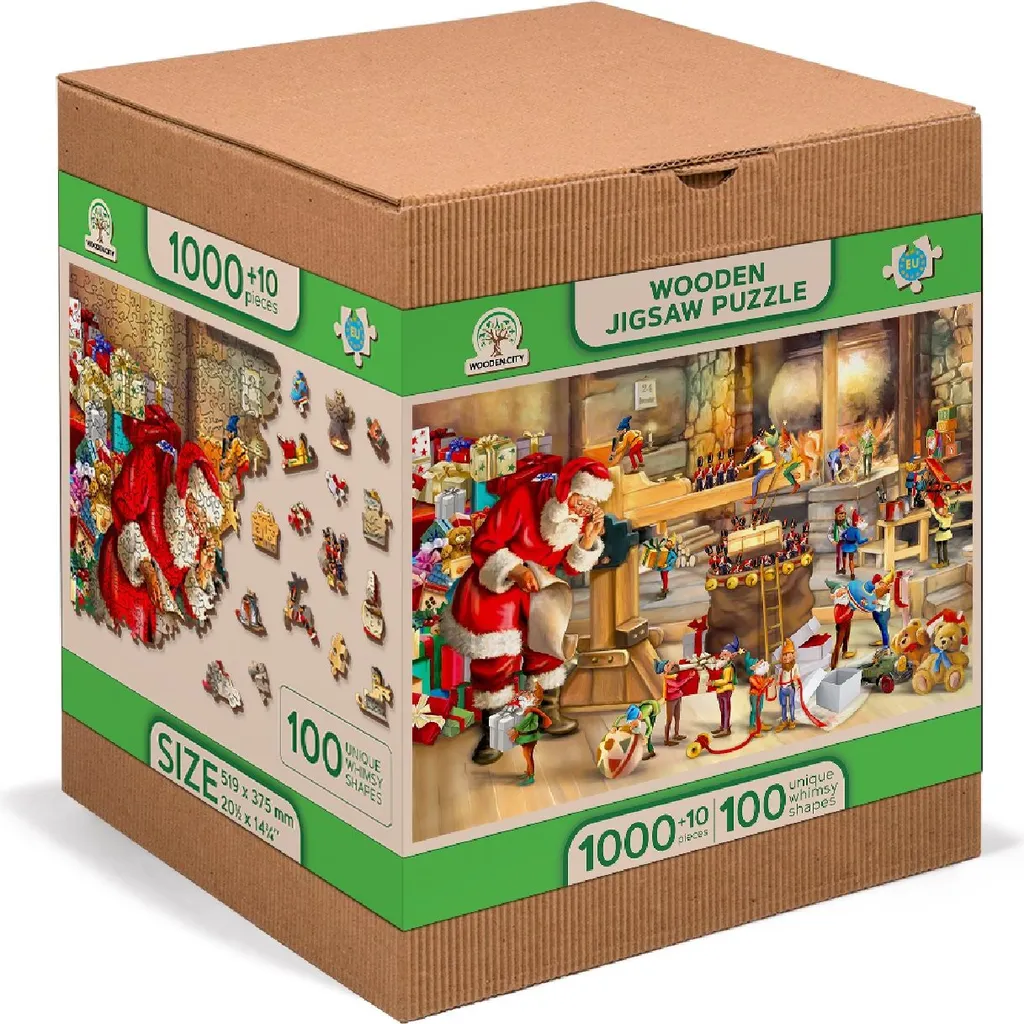 Puzzle Bois XL 1010 Pièces Anti-Stress Père Noël Qualité Supérieure