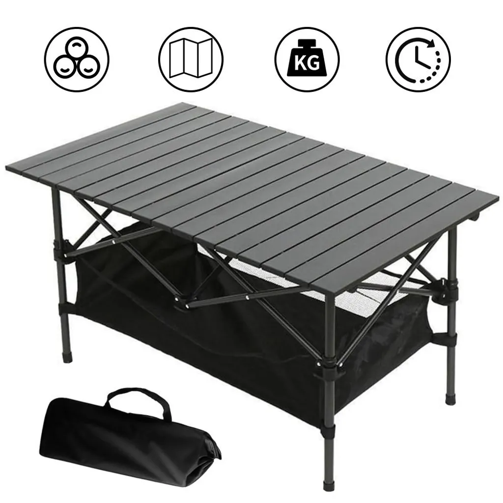Table de camping stable et portable : finis les repas encombrants au sol - 13