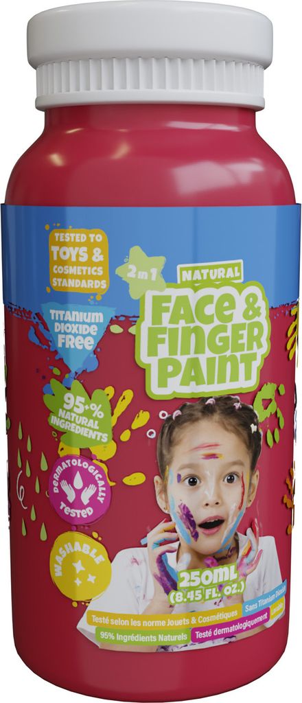 BOTI NATURAL Fingerfarbe ROT 250ml 38586