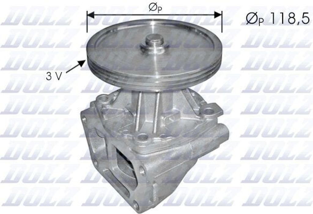 DOLZ Kühlmittelpumpe Wasserpumpe für FIAT Uno Schrägheck (146) S121