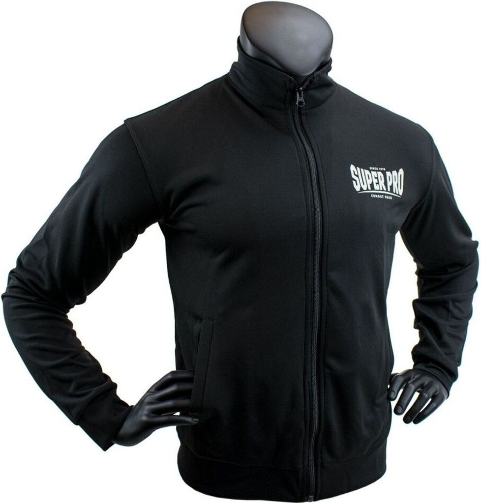 Super Pro Trainingsjacke Schwarz/Weiß-S