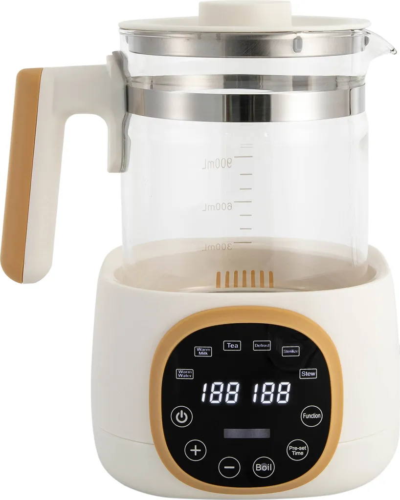 Chauffe-biberon blanc 1,3L avec maintien au chaud 72h et écran tactile