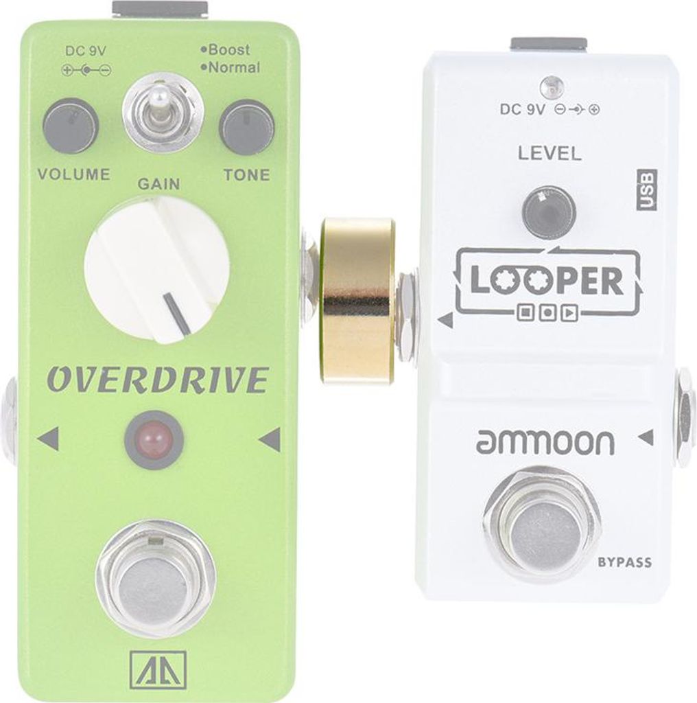 2er-Pack 1/4 Zoll 6,35 mm Z-Typ Gitarreneffektpedal-Koppler-Anschlussplatinen-Zubehör