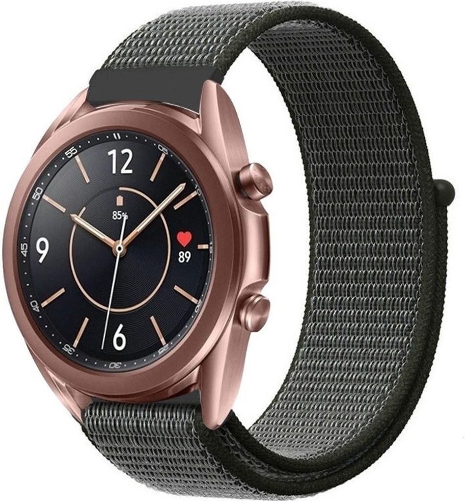Strap-it Samsung Galaxy Watch 3 - 41mm Nylonarmband (Grün)